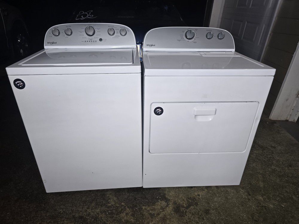 💯FREE DELIVERY💯WHIRLPOOL  SUPER CAPACITY WASHER AND DRYER SET💯WORKS LIKE-NEW 💥