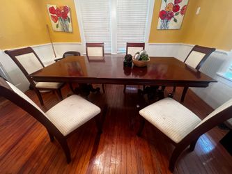 Dining table and 6 chairs