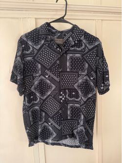 Primark Bandana Print Button Up