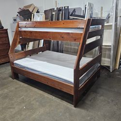 Twin Over Full Bunk Bed And Mattress 