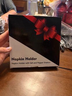 Napkin Holder with Salt and Pepper Shakers