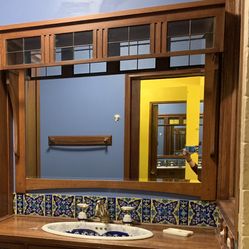 Bathroom Over Sink Mirror With Lights