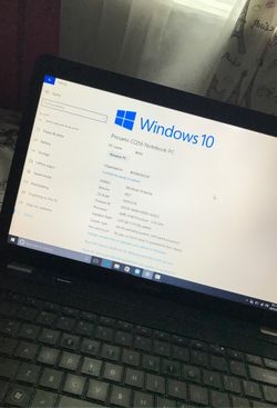 Windows 10 laptop