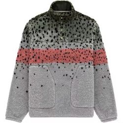 Aime Leon Dore X Woolrich Fish Scale Fleece Jacket Size Large - Brand New