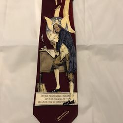 Vintage Norman Rockwell All Silk Tie--Signing of the Declaration of Independence