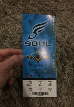 Philadelphia Soul Inaugural Game 2004 Ticket