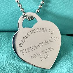 Tiffany & Co. Heart Tag Pendant & Necklace