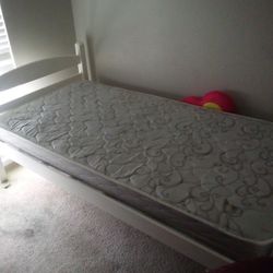 2 Twin Bed Frames With  2 Mattresses 