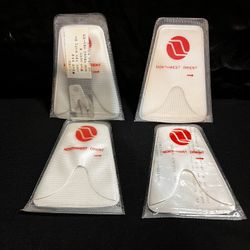 The Items In The Image Are 4 Vintage “NORTHWEST ORIENT AIRLINES” Travelers Cloth Brush/Lint Remover from 1961