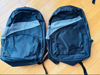 2 (two) Backpacks - Black - 17 IN - NEW