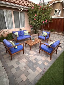 All wood outdoor furniture