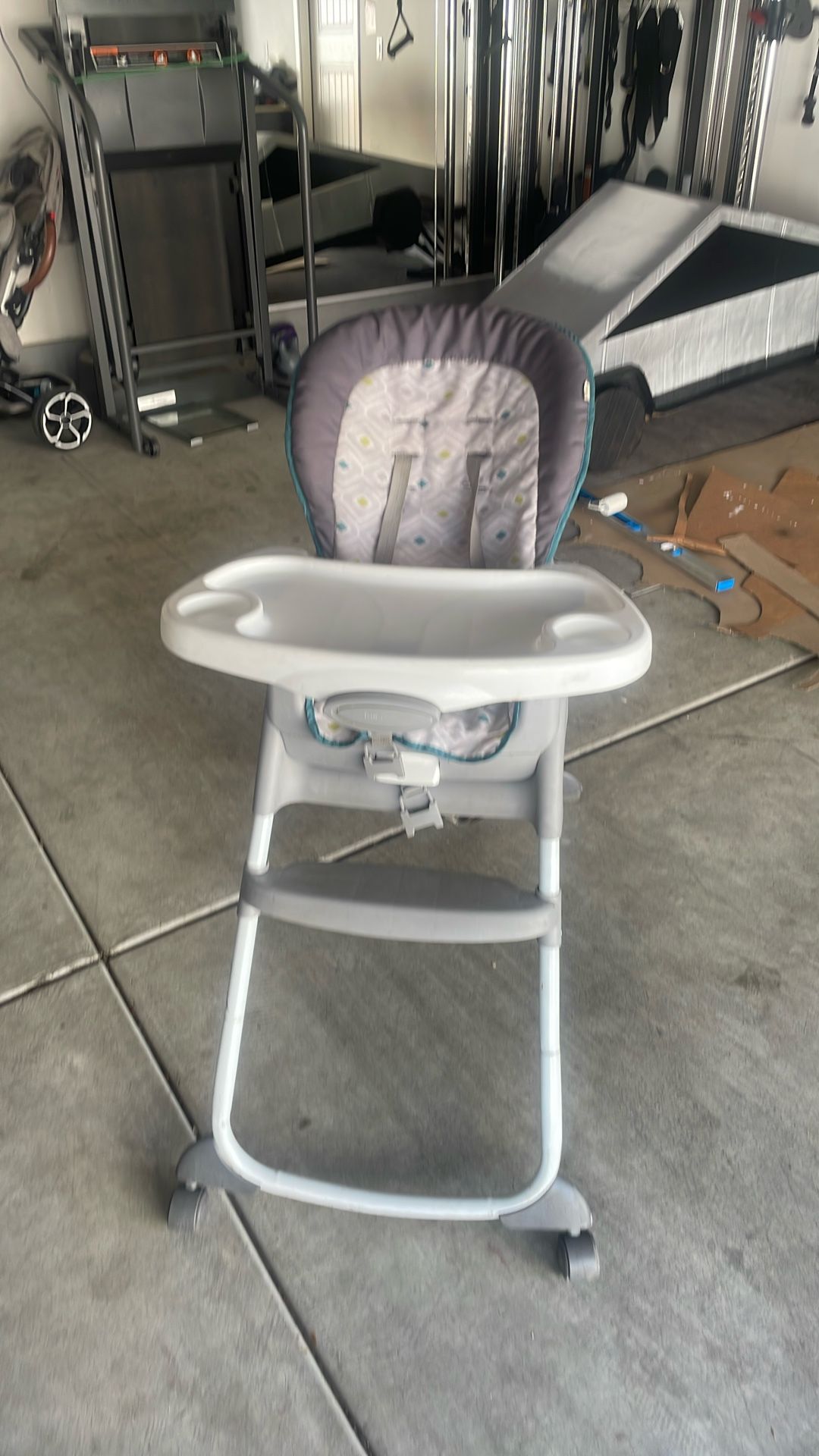 A high chair for babies