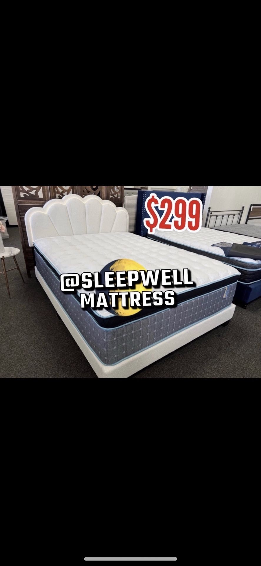 Queen Sized Bed Frame With Mattress Included