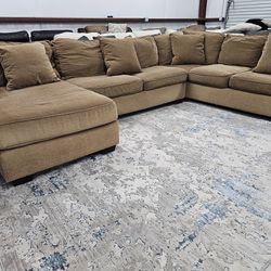  Havertys Sectional Couch With Sleeper For Sale 🚛 SAME DAY DELIVERY AVAILABLE 🚚