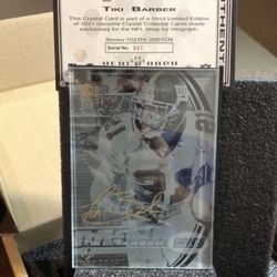 Crystal football plaque