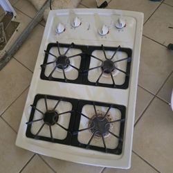 White Top Range Gas Stove Whirlpool