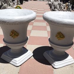 New Flower Pots Made Out Of Cement 