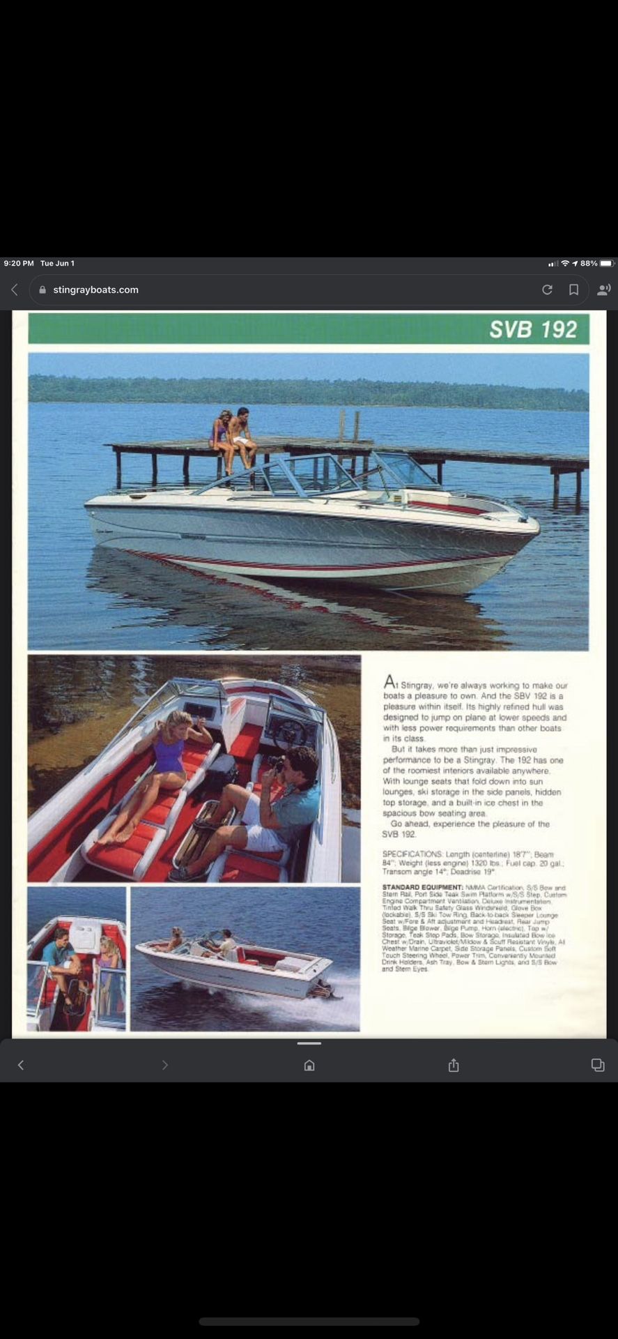 1989 Stingray SVB 92