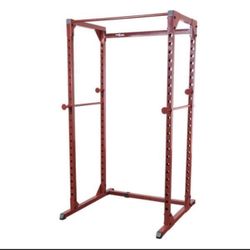 POWER RACK, BENCH PRESS, BARBELL, BUMPERPLATES