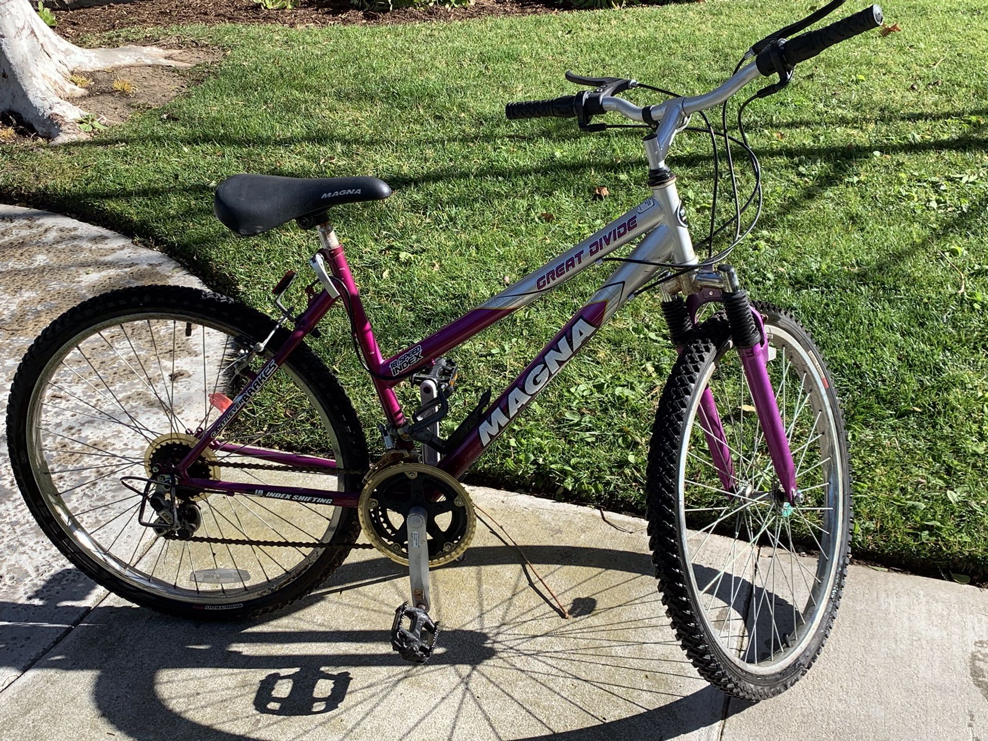 Purple Magna Bicycle Great Divide Magna Great Divide Mountain Bike