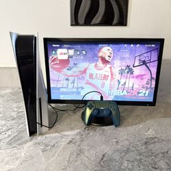 Ps5 Disc Version 1TB Console with Controller and Cables 
