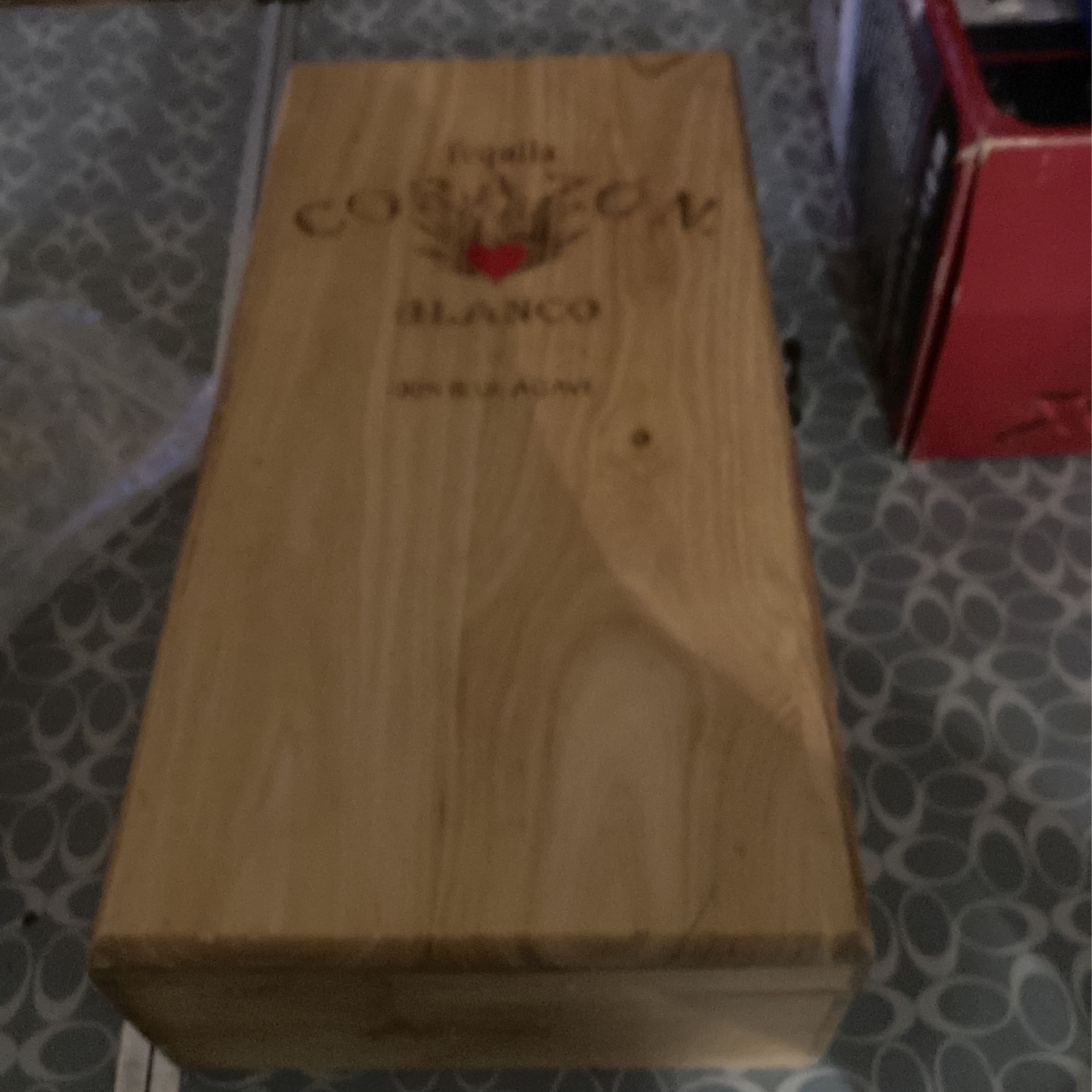 Tequila wooden box