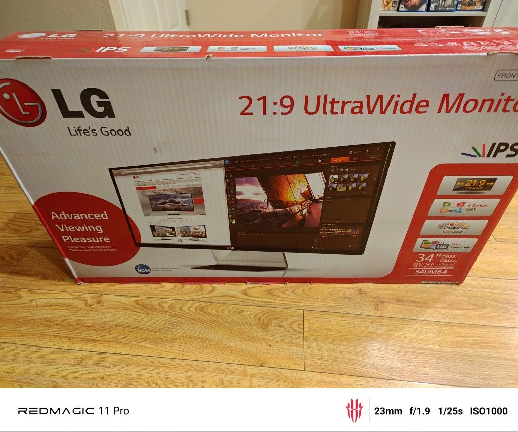 LG 34" 2K UltraWide Monitor