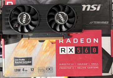 MSI Radeon RX 560 4GT LP OC PCIe 4GB