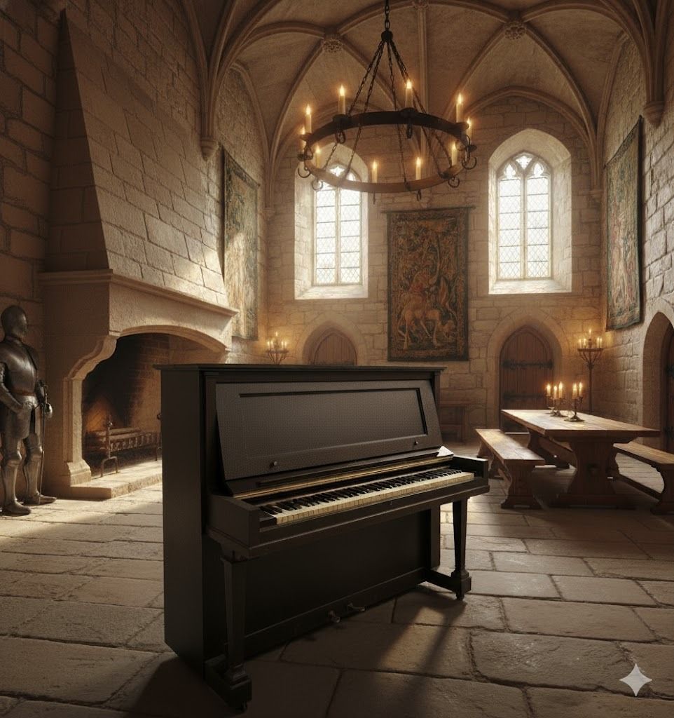 Steinway Upright Grand Piano 