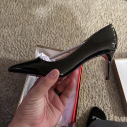 Black Christian Loubitin Red Bottom Heels 