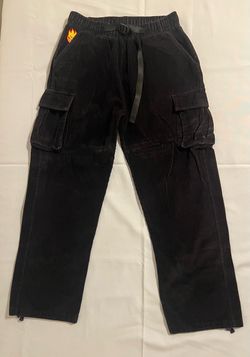 Spitfire Black Corduroy Cargo Pants Skate Streetwear – Approx 31-32” Waist
