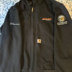 Vintage Carhartt BNSF RAILWAY J131 Men's Jacket, Size L - Black