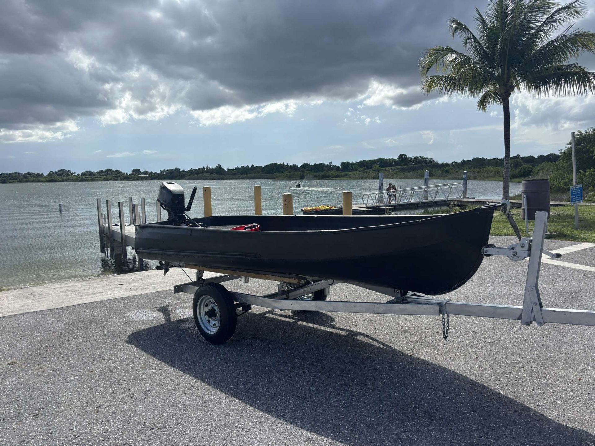 12 ft jon boat, trailer, and motor for sale 