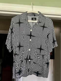 Stussy psychedelic checker shirt