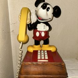 Vintage Mickey Mouse dial Telephone WORKS!
