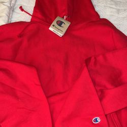 Red Champion Hoodie