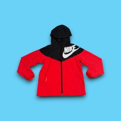 Nike Jacket Unisex XL Red Windrunner Packable Hooded Windbreaker DD2759-010