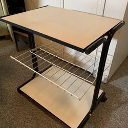 Rolling Three Shelf Table
