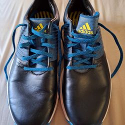 Adidas AdiPower 4orged Black Blue Golf Shoes Ultraboost Boost DA9318 Men Size 10 $45