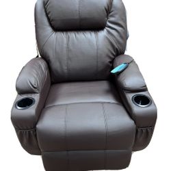 Brown Recliner Massage Chair Rocking Chair And Moves 360