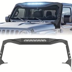 Madmax Windshield Frame Cover Visor Cowl Armor Set For Jeep Gladiator JT 2020-24