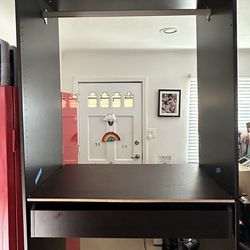 Used Black IKEA Closet System