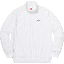 Supreme LACOSTE Velour Half-Zip Track Top White for Sale in Staten Island, NY OfferUp