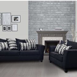 Black Sofa And Loveseat On Sale 