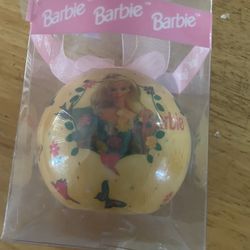 Barbie Ornament. Very Vintage$3.. Excellent Shape Still In Blocks.