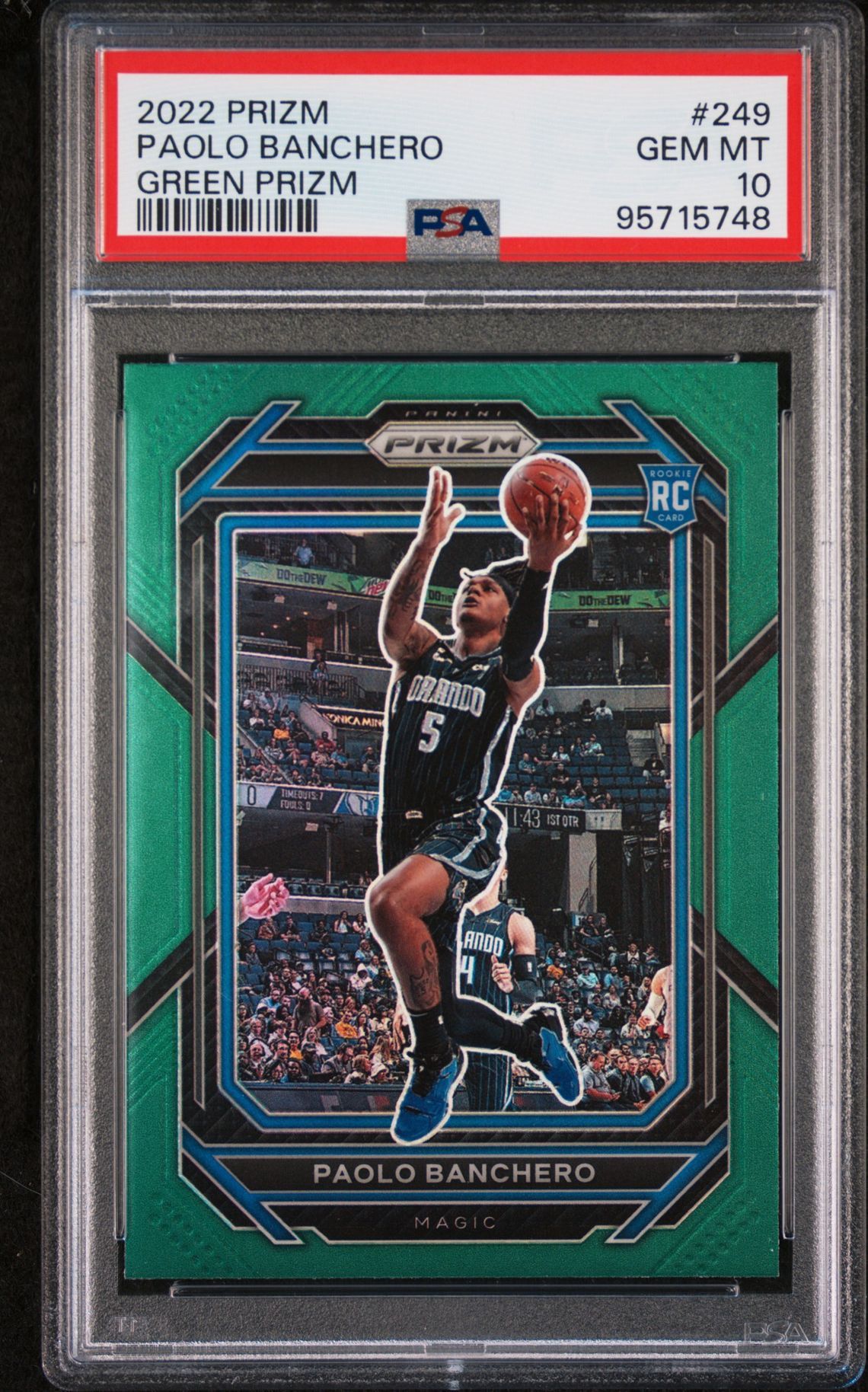 Paolo Banchero Green Prizim Rc PSA 10