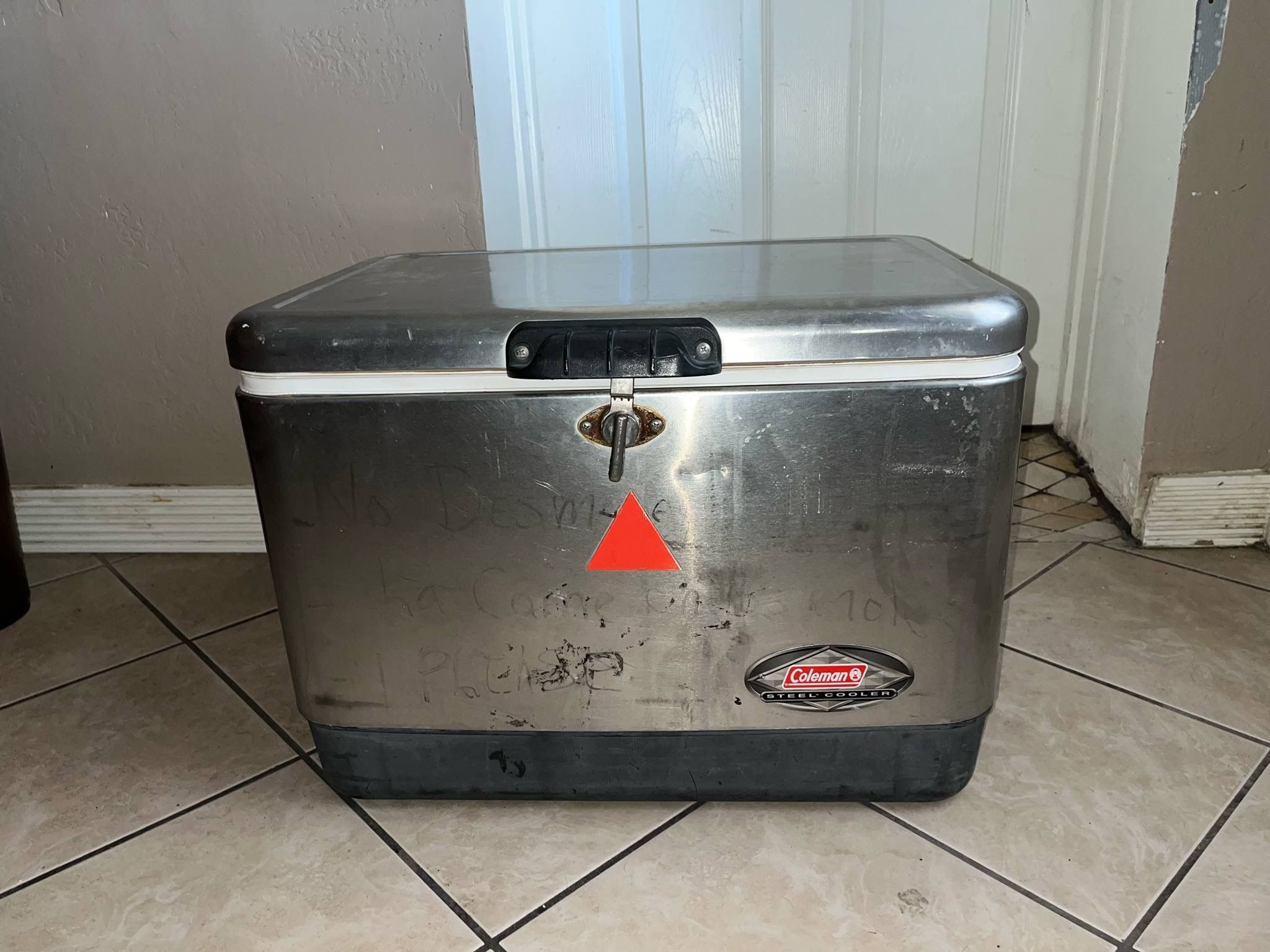 Coleman 54 Quart Steel Belted Stainless Steel Cooler