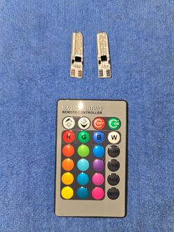 921/912 RBG led bulbs w/ remote