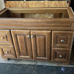 Free, Bathroom Vanity , No Top,  38.5 H, 21.5 D, 48 W.