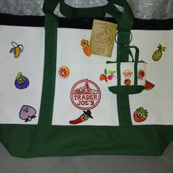 Trader Joe's Large & Mini Tote Bag